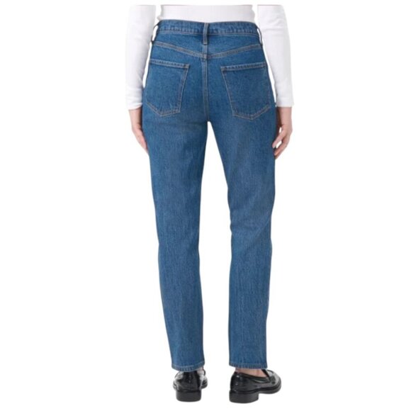 NEW Kirkland Signature High Rise Straight Leg Jeans | Blue - Picture 3 of 5